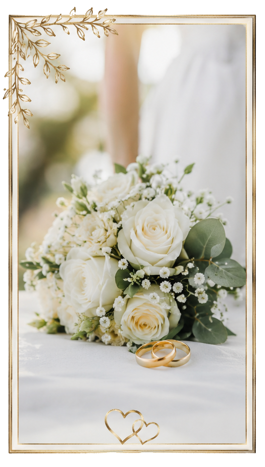 Weiße Rosen zur Hochzeit – musikalische Begleitung von Lebens-Momente